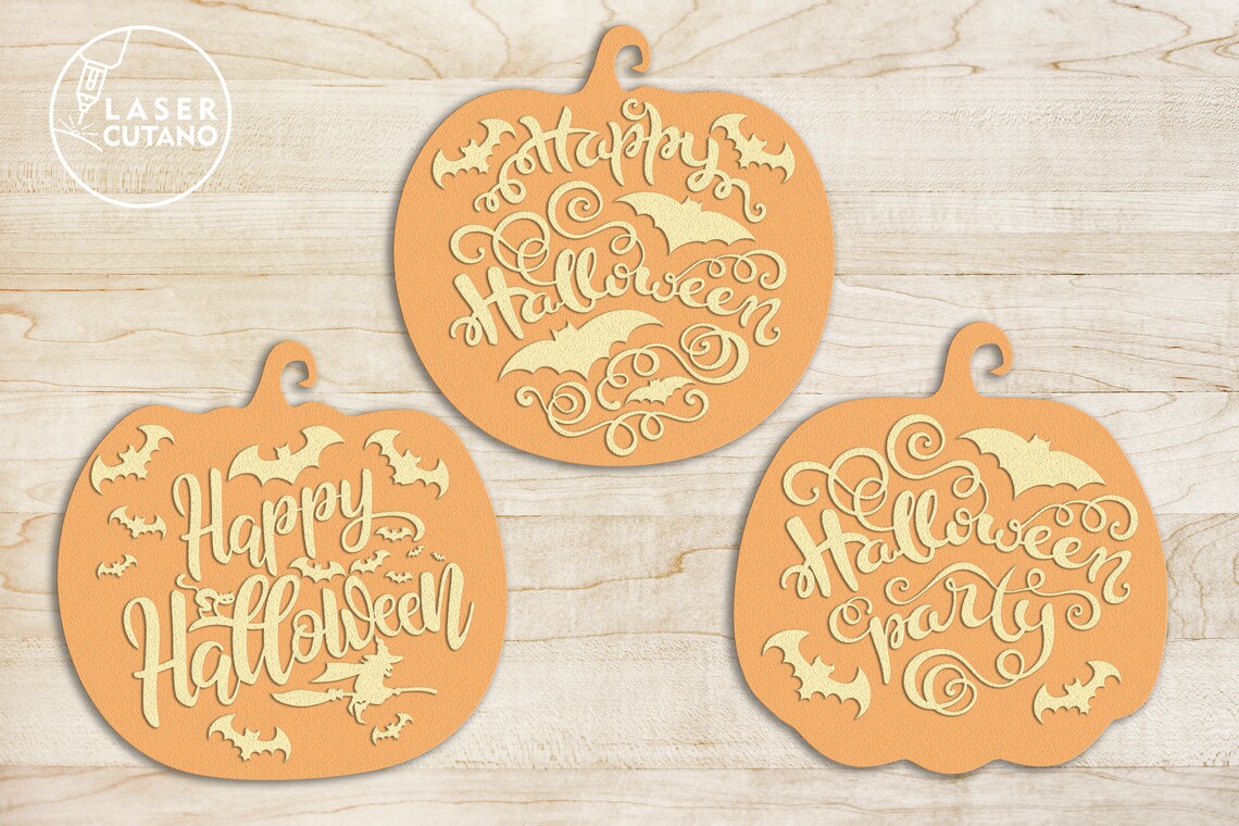 HALLOWEEN PUMPKIN Laser Engraved Svg Laser Cutting File & Etsy