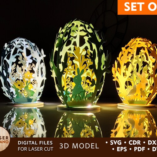 EASTER Egg Svg Easter Svg Files for Cricut Paper Cut Art and - Etsy