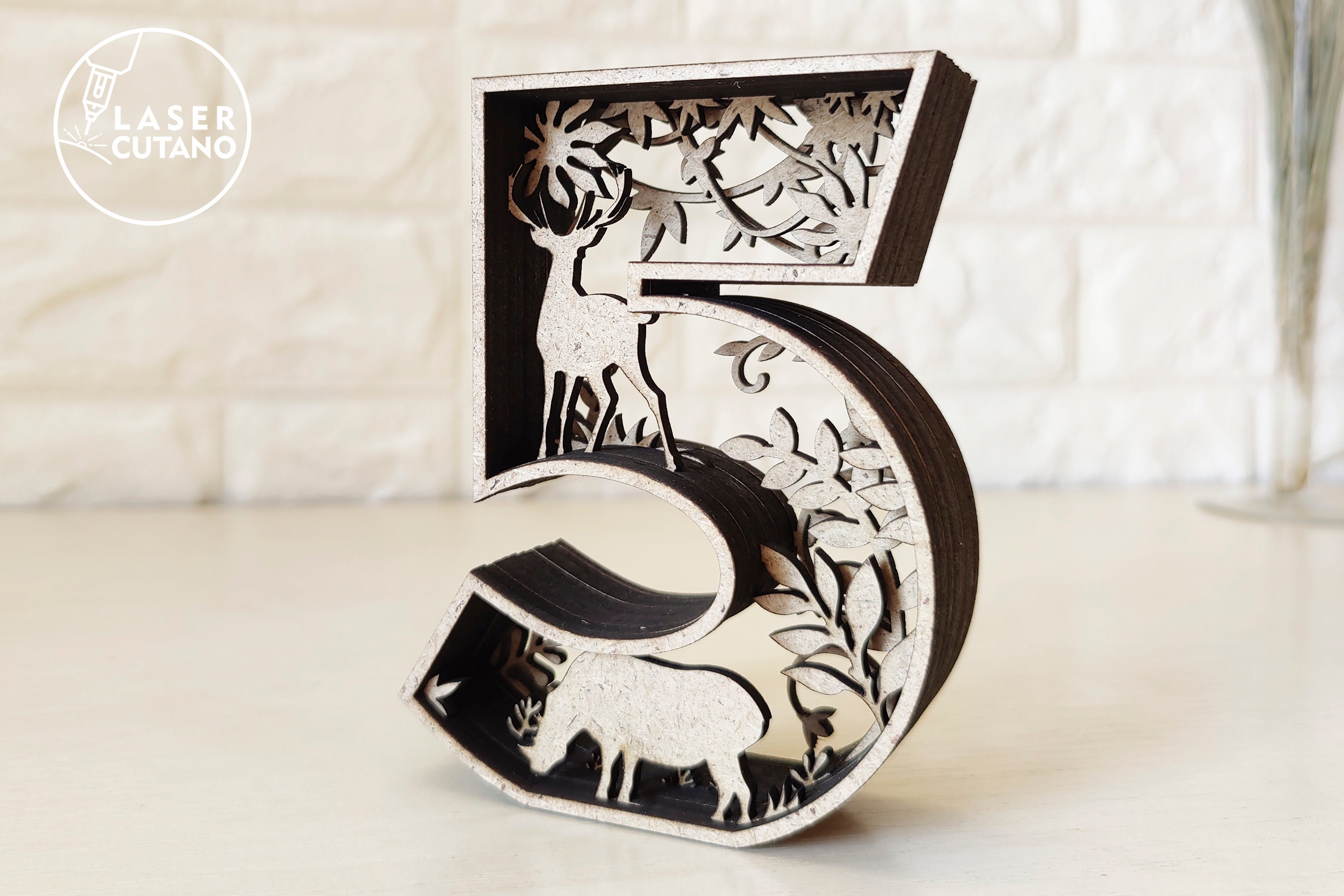 NUMBERS Laser Cut Files 3d DIGITS Svg Files for Cricut Laser Etsy UK