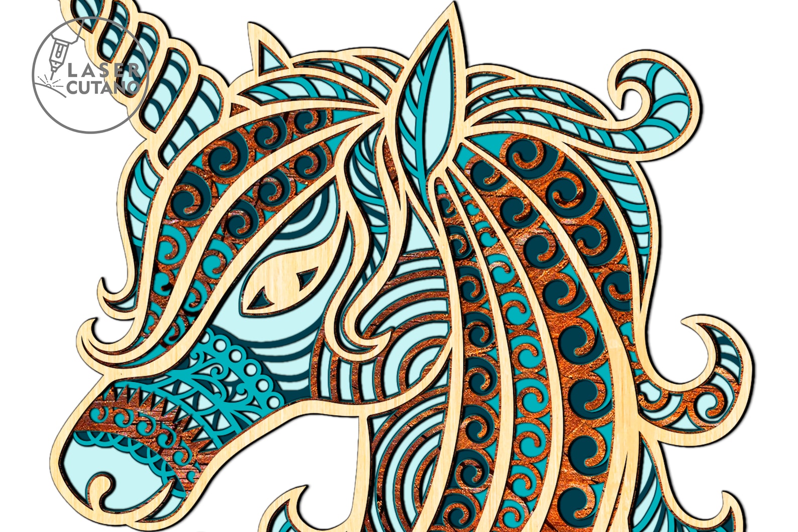 UNICORN Svg Laser Cut Files Svg Cut File and laser Etsy