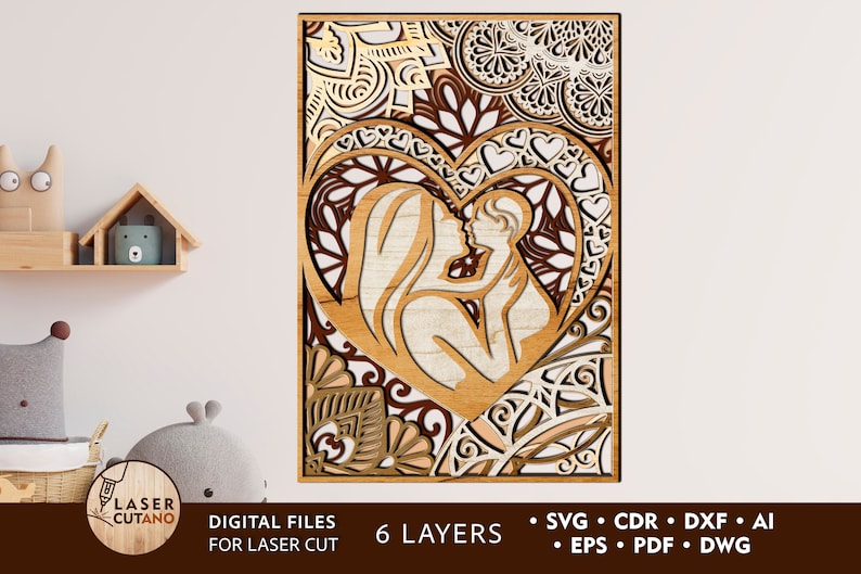 MOM BABY Laser Cut Files Mother's Day Dxf Laser Cut Mom - Etsy