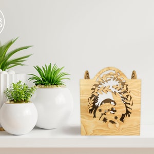 easter candle holder laser cut file lightburn files and dxf candle holder tea light lantern