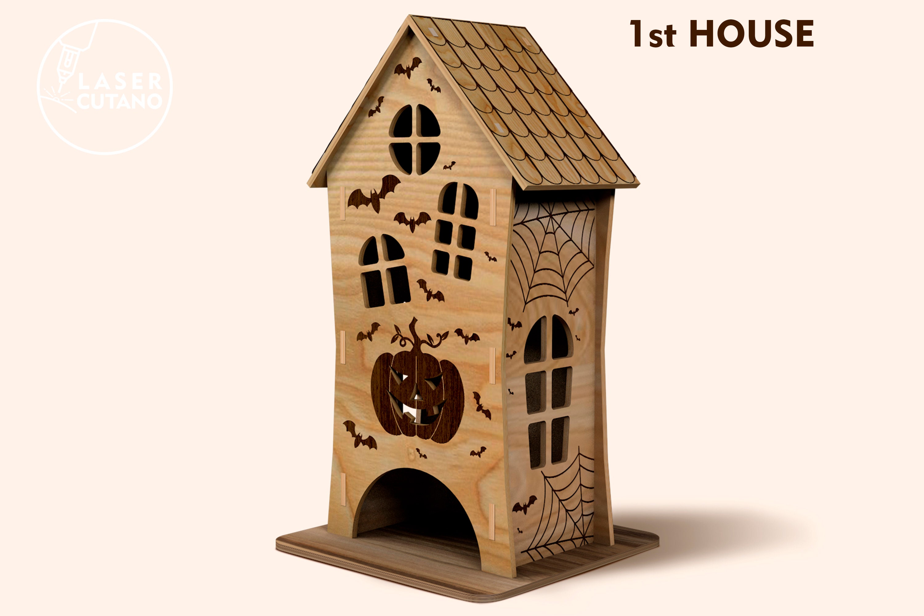 3D HALLOWEEN Laser File Svg Cnc Template and Halloween Dxf - Etsy