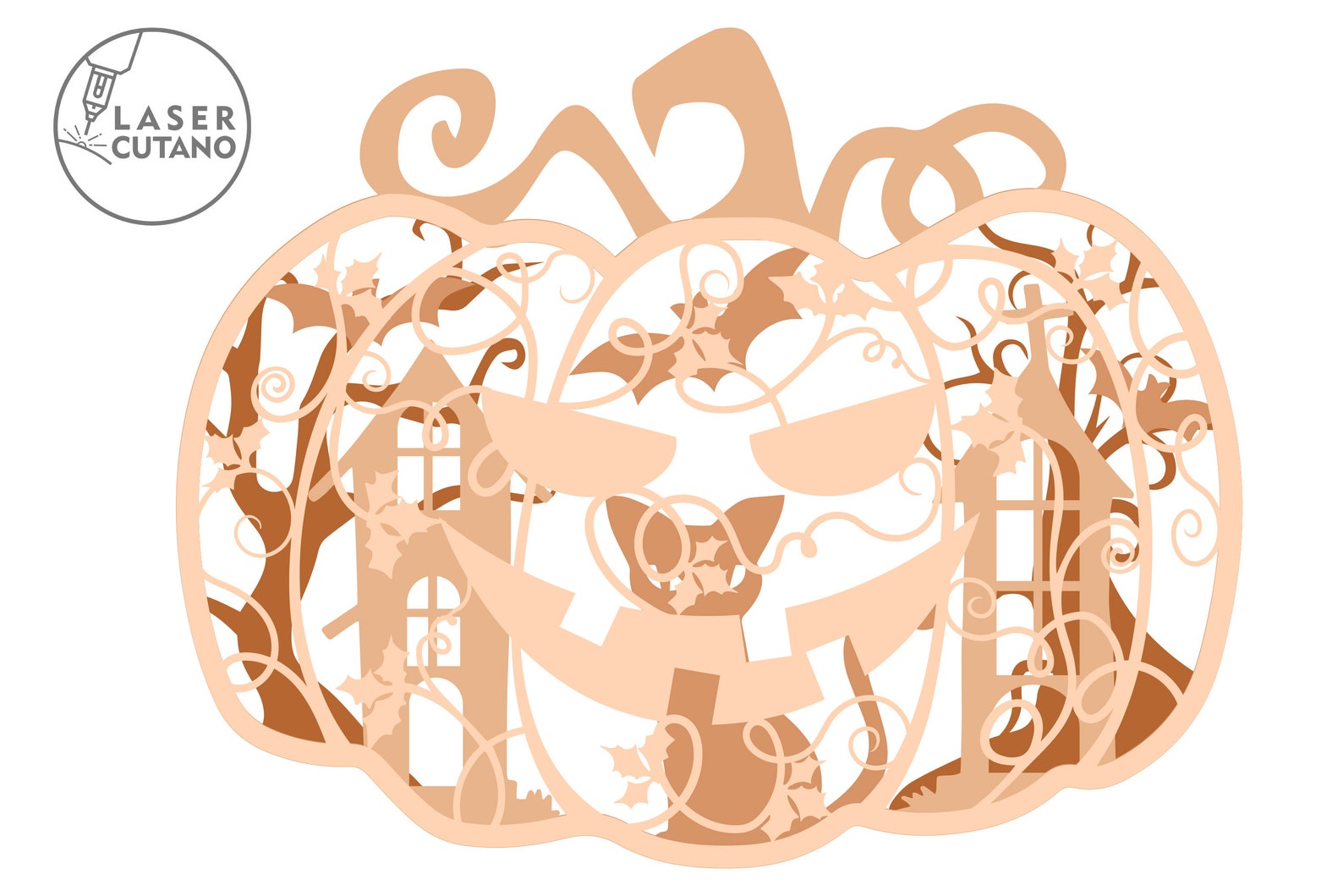 HALLOWEEN laser cut designs PUMPKIN Bundle laser cut files and Etsy