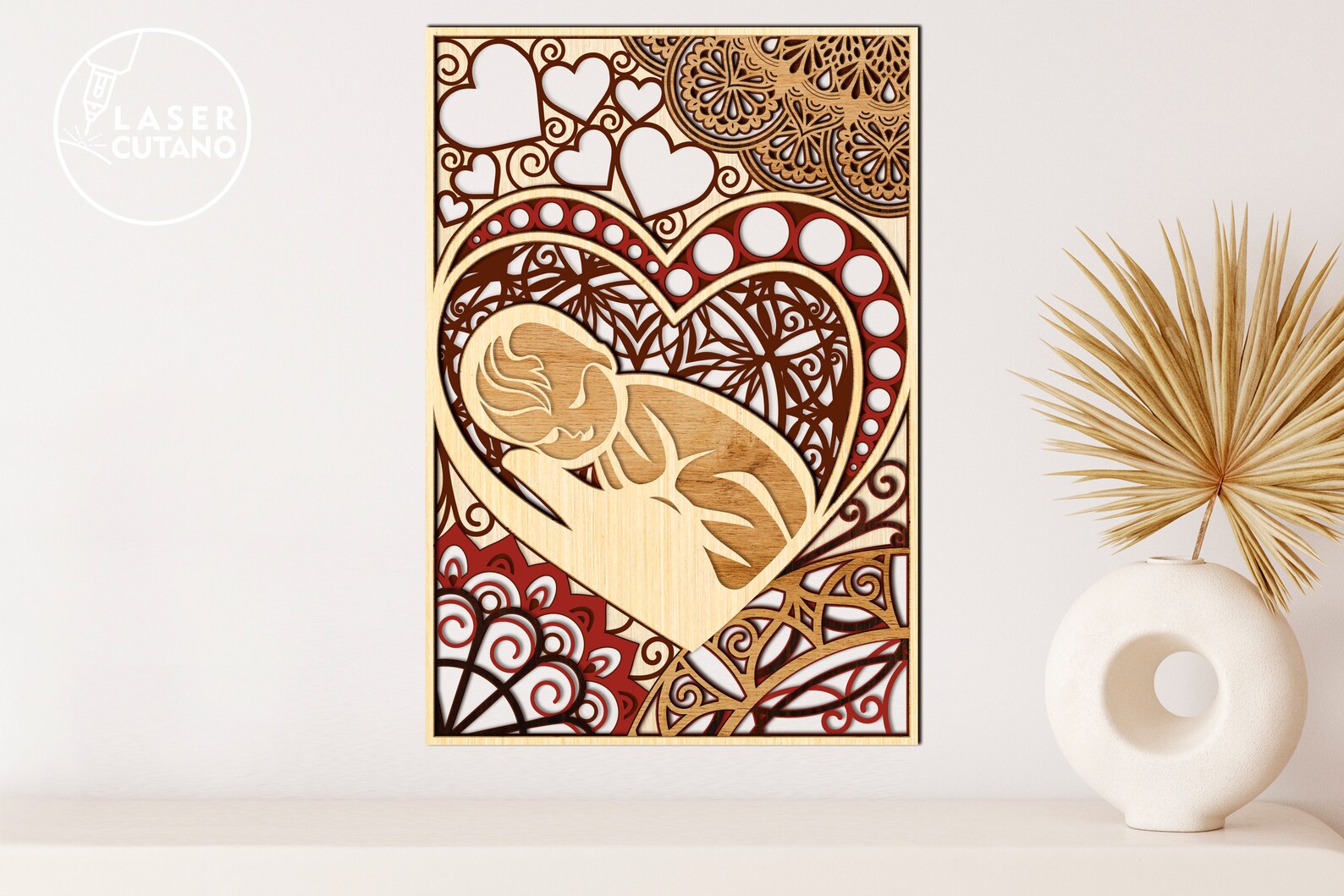 BABY Laser Cut File Template Layered Svg Laser Cut Files Wall - Etsy