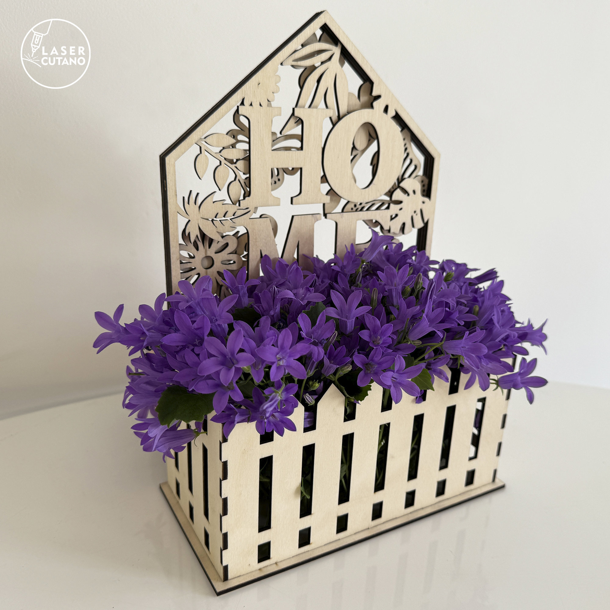 Flower Box Laser Cut Flower Basket Svg and Laser Cut Box File and Laser ...