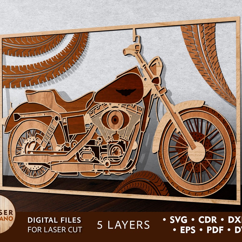 Laser Outline.pdf Motorcycle Laser Outline - Etsy