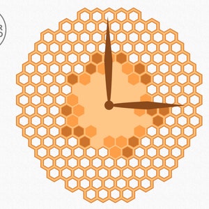 Wall Clock Laser Cut File Pdf Svg Cnc File and Clock Glowforge File, Watch Laser File & Clock Svg for Laser, Clock Dxf File Wall Art