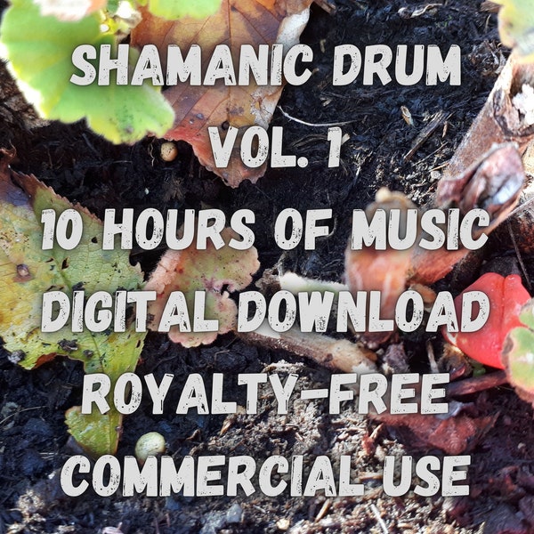 Shamanic Drum Meditation Music Vol. 1 - Tribal Trance Ambient Music - Digital Download - 10 hours of music - Royalty-free commercial license
