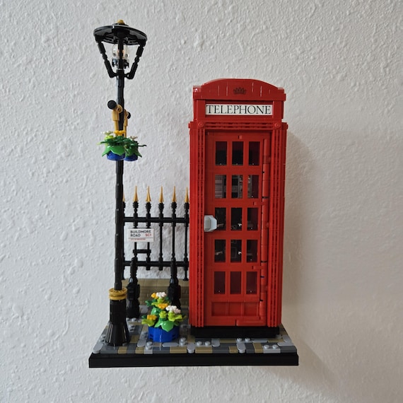 Wall Mount for LEGO® Red London Telephone Box (21347)