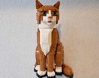 Wall Mount for LEGO® Orange Cat (21376)