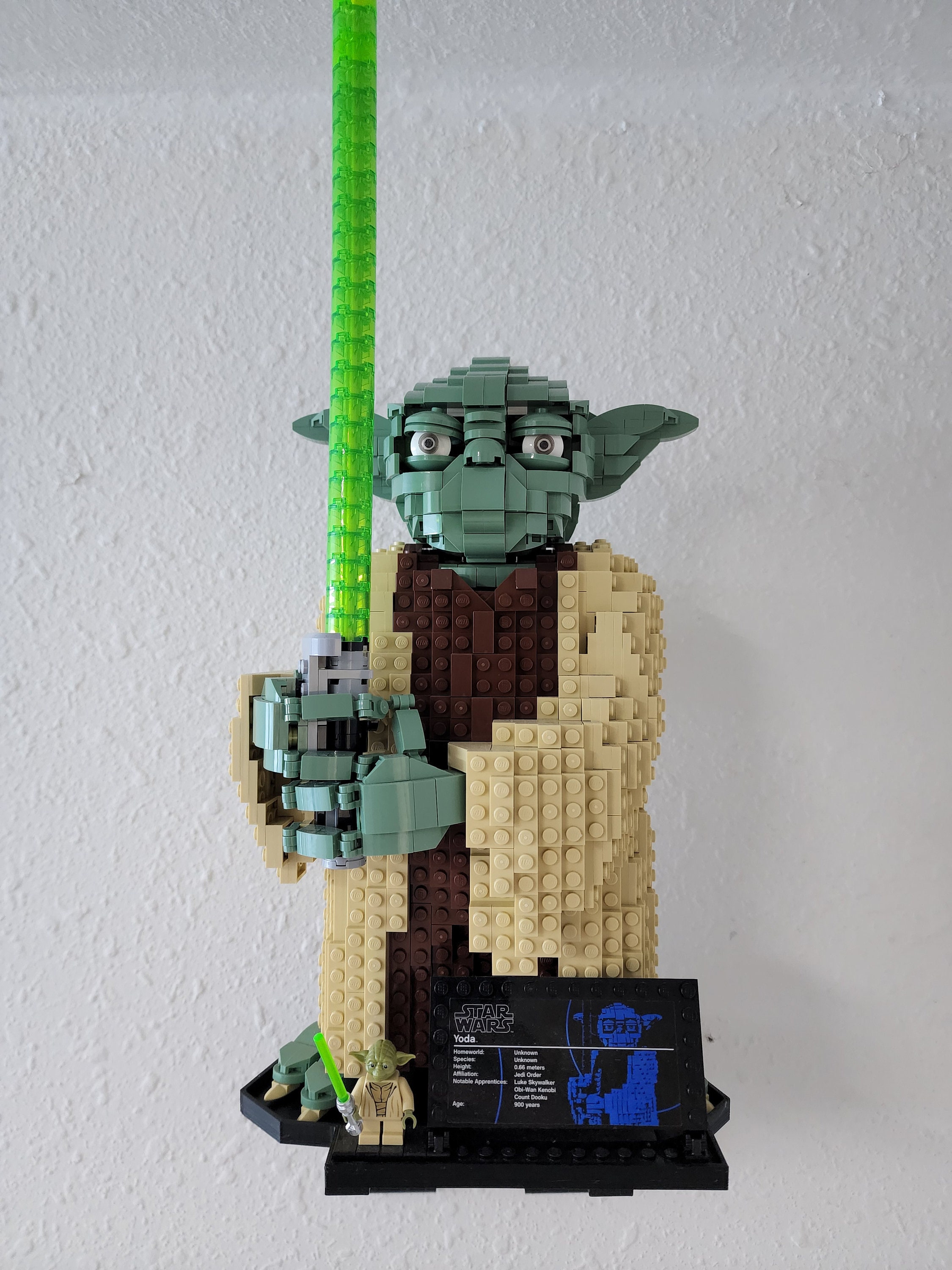 Wall Mount for LEGO Yoda 75255 Etsy Canada