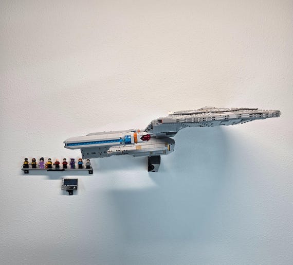 Horizontal Wall Mount for LEGO® Star Trek: U.S.S. Enterprise NCC-1701-D™ (10356)