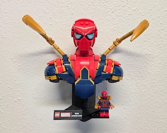 Wall Mount for LEGO® Iron Spider-Man Bust (76326)