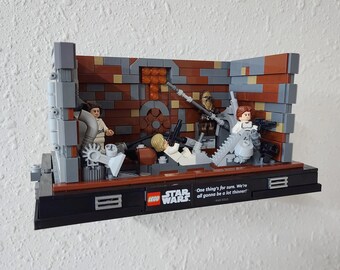 Wall Mount for LEGO® Death Star™ Trash Compactor Diorama (75339)