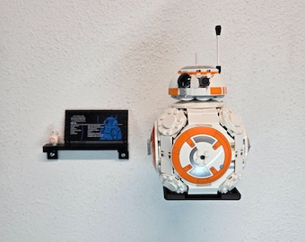 Suporte de parede simples para LEGO® BB-8™ Astromech Droid (75452)