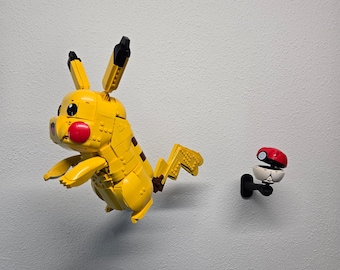 Suporte de parede ajustável para LEGO® Pikachu e Poké Bola (72152)