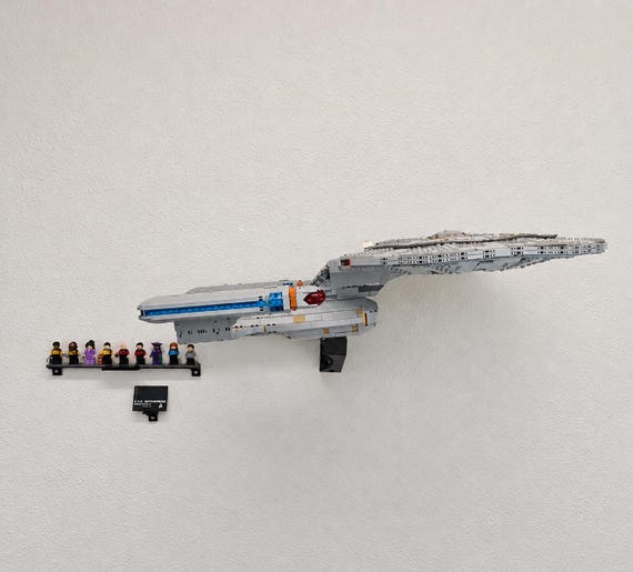 Horizontal Wall Mount for LEGO® Star Trek: U.S.S. Enterprise NCC-1701-D™ (10356)