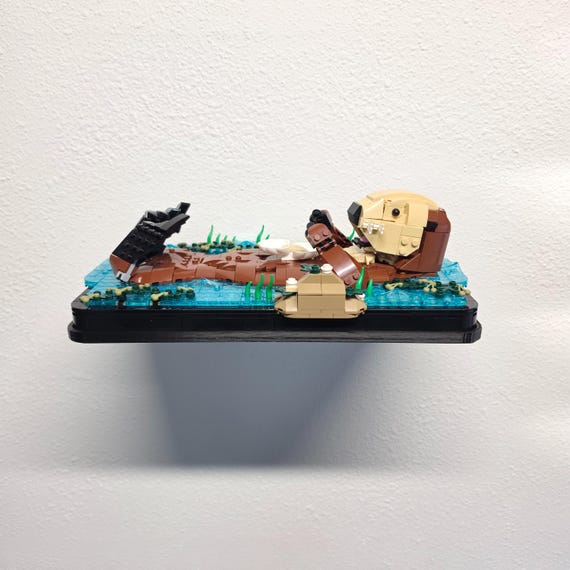 Wall Mount for LEGO® Floating Sea Otters (21366)