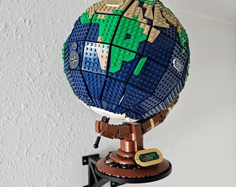 Custom Lego Globe Lego Models Ideas Wall Mount For LEGO® The Globe