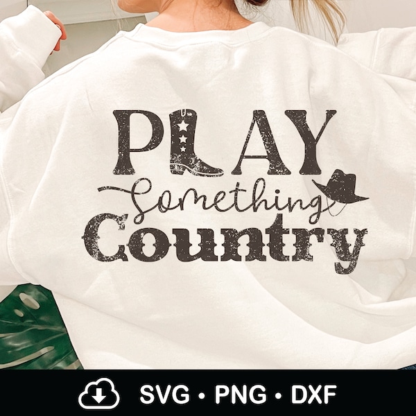 Play Something Country Svg, Howdy Svg, Country Music Svg, Horseshoe Svg, Cowgirl Hat Shirt Sublimation Png, Cricut Files, Dxf