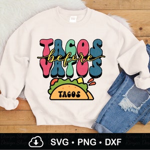 Tacos Before Vatos Svg, Western Valentines Sublimation Svg, Tacos Lover Png, I&#39;m Here For The Tacos Shirt Design, Digitaler Download, Cricut