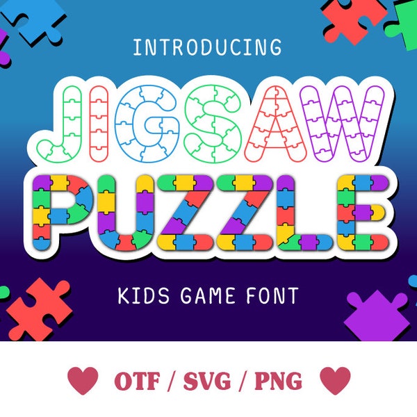 Puzzle Pattern Letters Jigsaw Puzzles With Letters on Back - Etsy