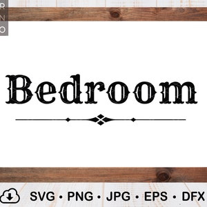 Bedroom door decor, home decor bedroom svg, home sign decor svg, home decorating door sign, dfx, name room, instant download, laser files