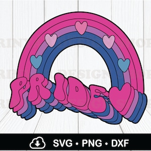 Bisexual Pride Svg, LGBTQ Heart Pride Svg Png Sublimation, Retro Gay Pride Svg, Rainbow Pride Svg, Love Wins Svg,Human Right,Cricut Files