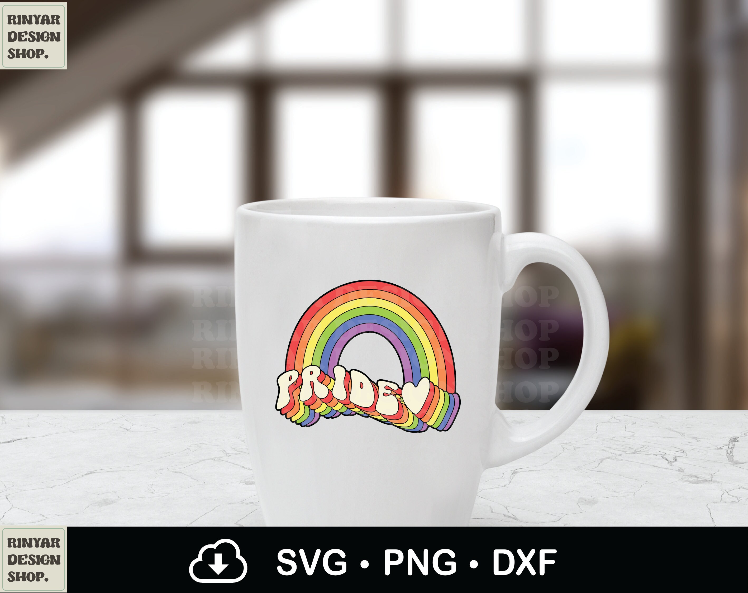 Retro LGBTQ Rainbow Pride Svg Png, Vintage Gay Pride Svg, Rainbow Pride ...