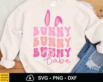 Bunny Babe Svg, Bunny Babe Easter Bunny Svg Png, Sublimation de Pâques Png, Babe Svg, Tasse à café Svg, Rétro Pâques Svg, Svg Fichier coupé Svg, Fichier Dxf