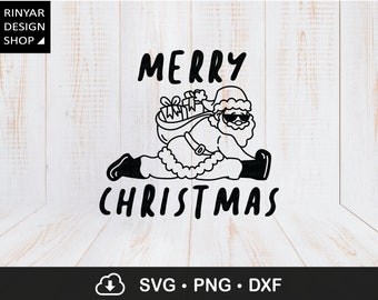 Funny Christmas Svg, Merry Christmas Svg, Santa