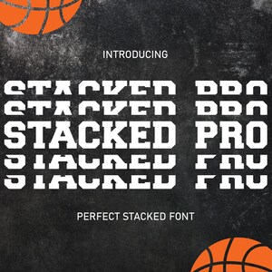 Stacked Pro Font, Sport Font Monogram, Layered Fonts, Mirror Fonts, T-shirt Font, Craft Font, Farmhouse Fonts, Cricut Fonts, OTF / TTF