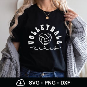 Volleybal Vibes Svg, Volleybal Svg, Game Day svg, Volleybal Squad Shirt Design Svg, Sport svg, Sublimatie, Cut File Voor Cricut, Png, Dxf