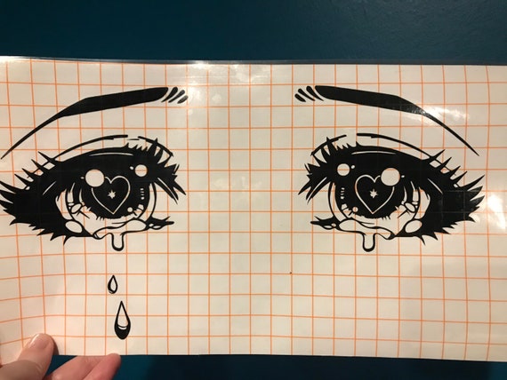 Crying Anime Eyes Stickers for Sale  Redbubble