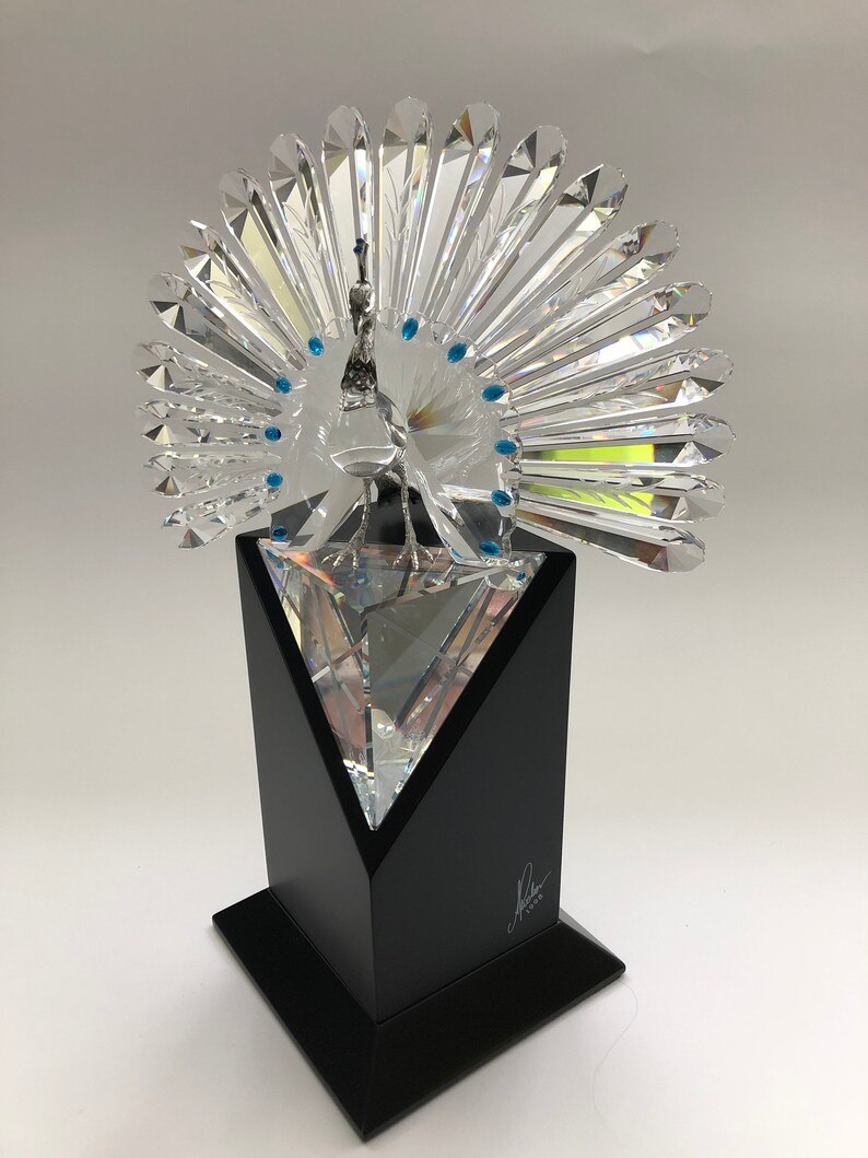 Swarovski the Peacock 1998 Limited Edition Collectable Crystal Etsy