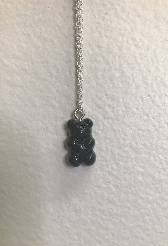 Black Gummy Bear Necklace Etsy Australia