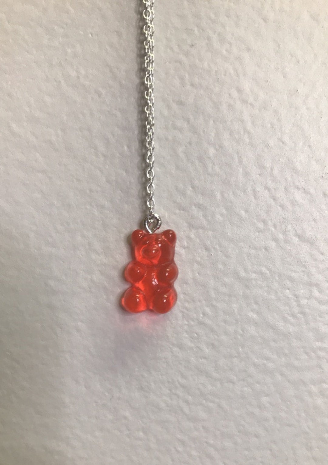 Red Gummy Bear Necklace Etsy