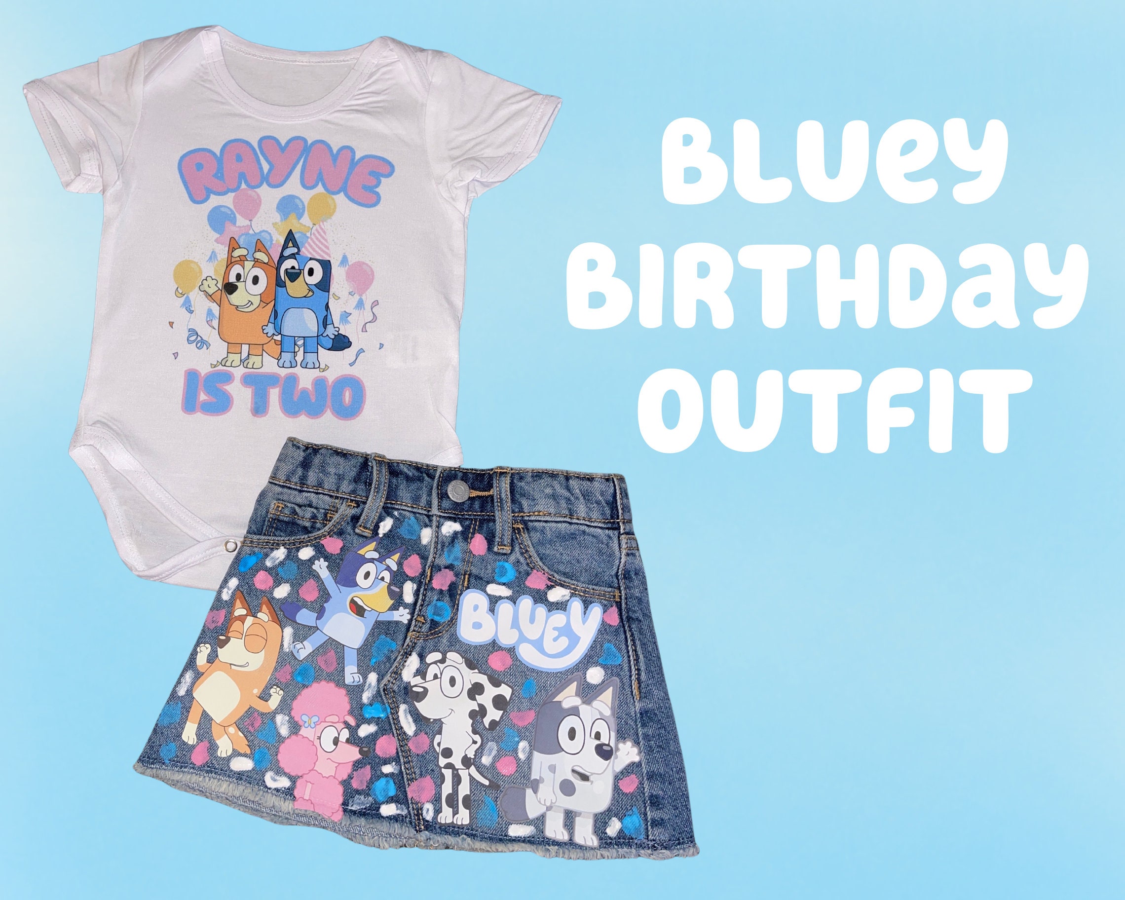 Personalized Bluey Birthday Shirt, Bluey Birthday Girl Shirts, Personalized  Bluey Shirt, Custom Bluey Birthday Shirt, Bluey Party Shirt