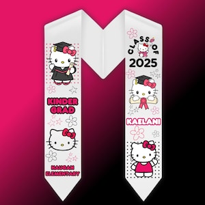 Pre-K Kindergarten Elementary Personalized Graduation Stole [Rushing shipping NOT offered. Please check shipping date before ordering.]