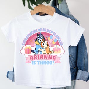 Children&#39;s Blue Dog Birthday Shirt