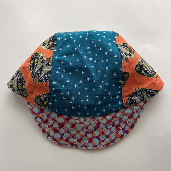 Funky 90s Cycling Cap Cycling Cap Handmade Cycling Cap Bike Hat