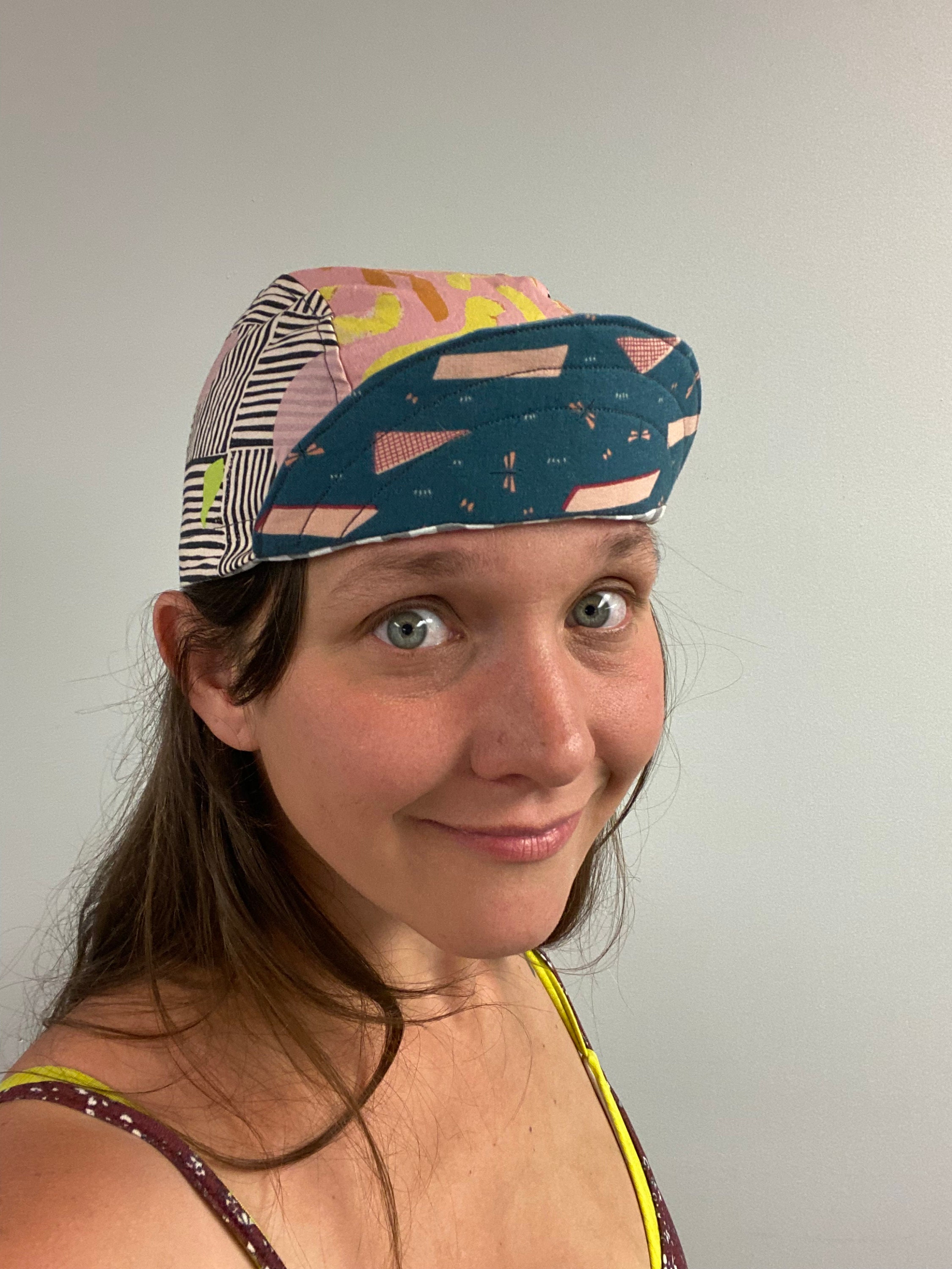 Cycling Cap, Bike Hat, Bike Cap, Kids Cap, 90s Cycle Cap, Flipped Brim