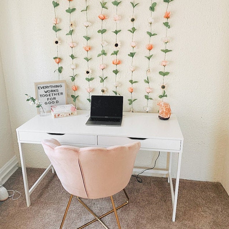 Customizable Hanging Fake Flower Wall for Backdrops and Room Etsy