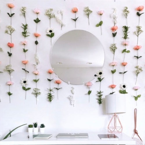 Floral Wall Garland Backdrop Flower Garlands Flower Wall Etsy