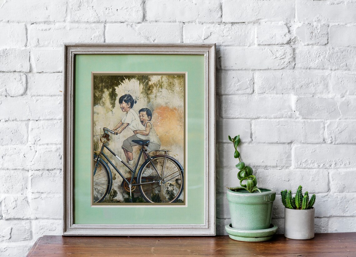 Child laughing wall art printable art watercolor Wall Art | Etsy