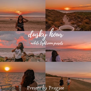 Dusky Hour Lightroom Instagram Preset | Mobile + Desktop | Warm, Sunset, Vibrant, Travel | Adobe Lightroom