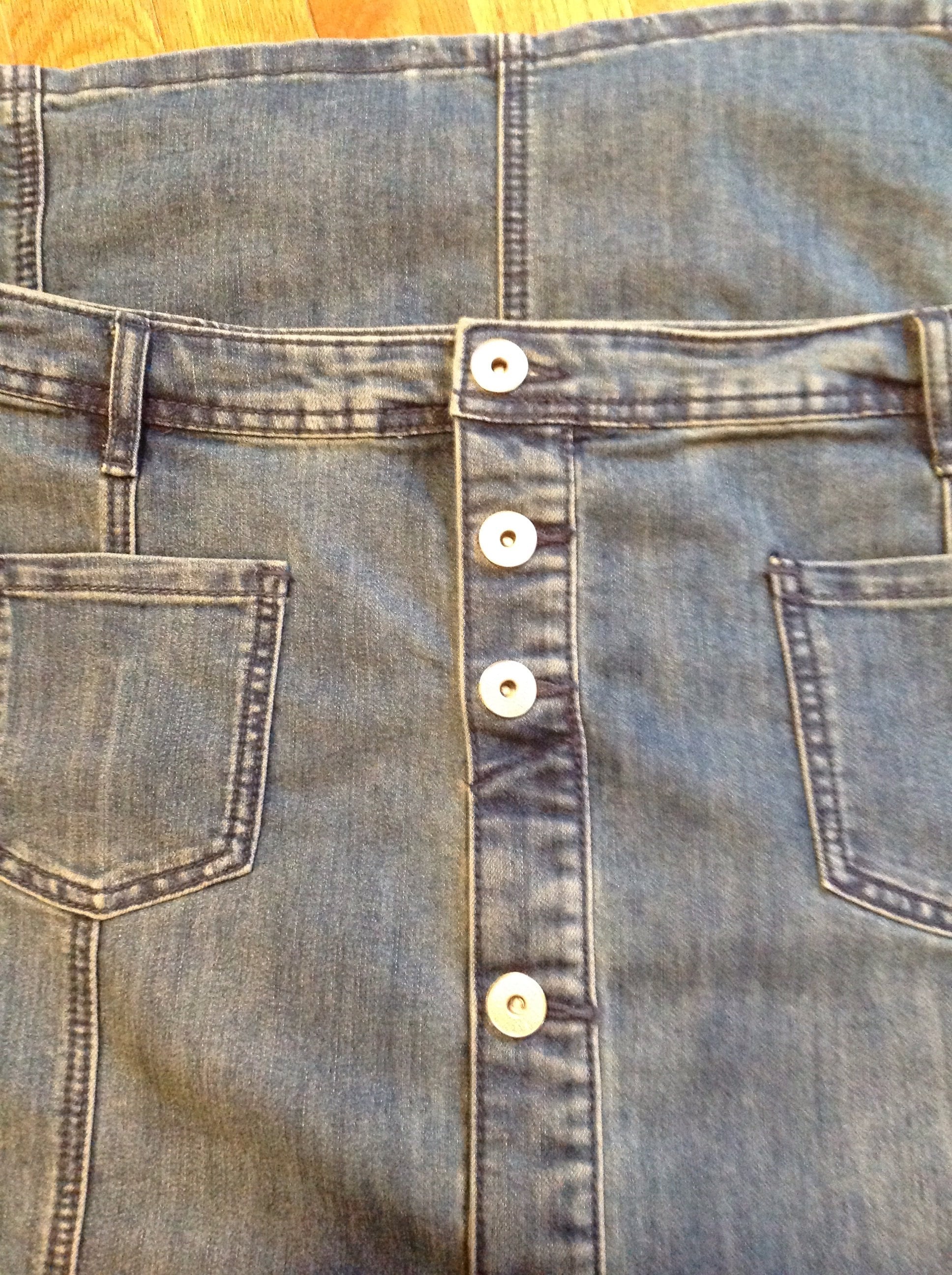 Long Denim Skirt size 16 18W Etsy