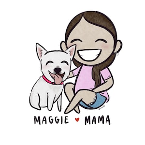 Custom Pet Family Portrait // Cute Hand Drawn Cartoon Pet Portrait // Personalized Cat Art // Personalized Dog Illustration image 5