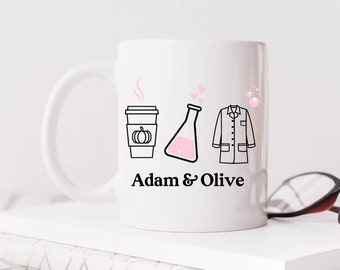 Adam & Olive _ The Love Hypothesis _ 11 oz Porcelain Mug _ PRE-ORDER